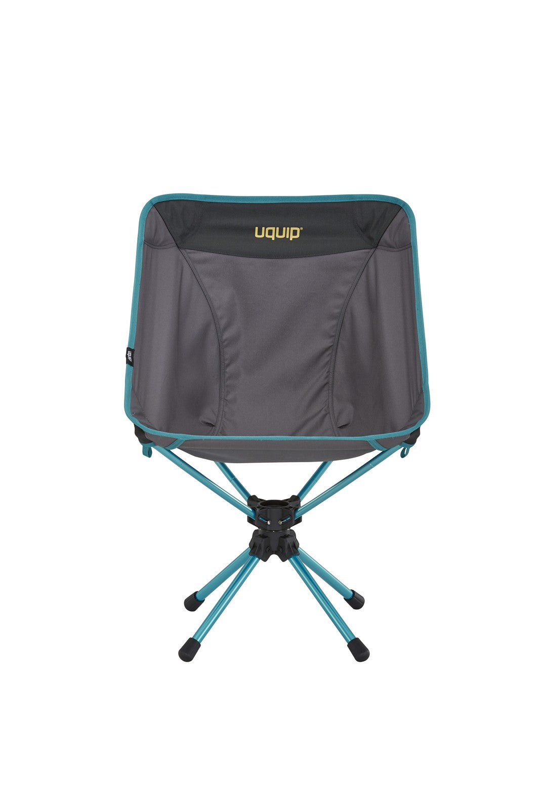 Lätt och stark campingstol från Uquip i färgen grått med snurrfunktion