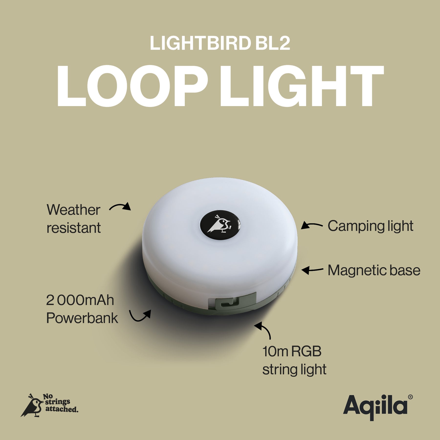 Lightbird BL2 – utdragbar ljusslinga