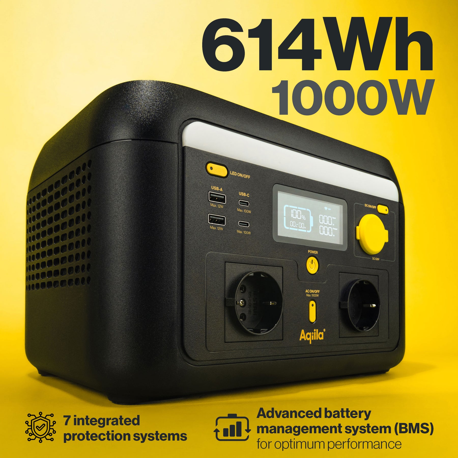 Aqiila Powerbird S1000v2 – portabel powerstation 1000 W