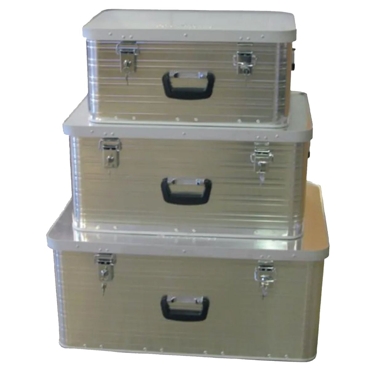 Set med 3 aluminiumboxar från Khiment